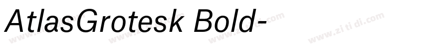 AtlasGrotesk Bold字体转换